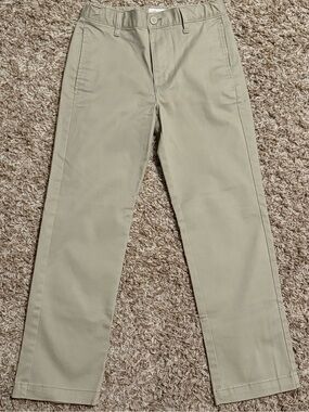 Cat & Jack Casual Chino Pants Boys Size 12 Khaki Tan School Preppy NWOT